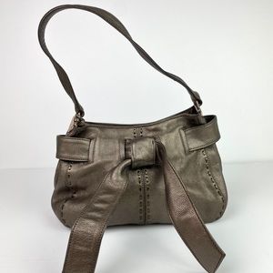 Brighton Pewter Metallic Small Clara Shoulder Bag
